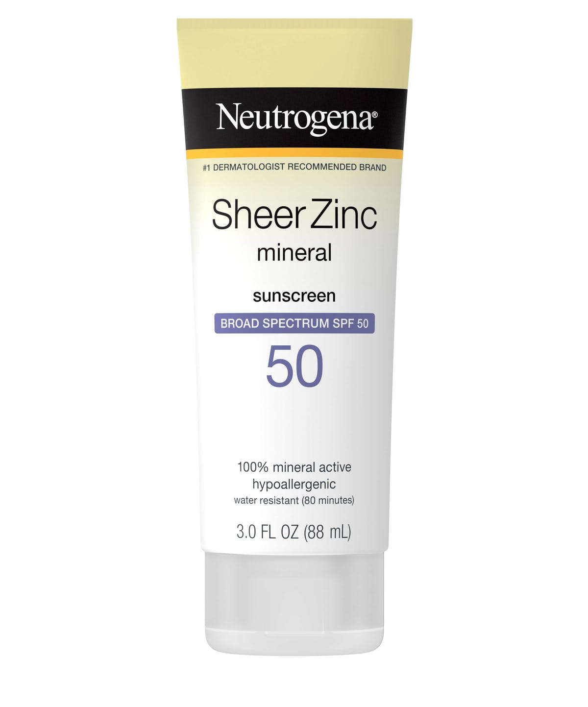 Neutrogena Sheer Zinc Mineral Sunscreen SPF 50 - 88 ML - Makeup Stash Pakistan