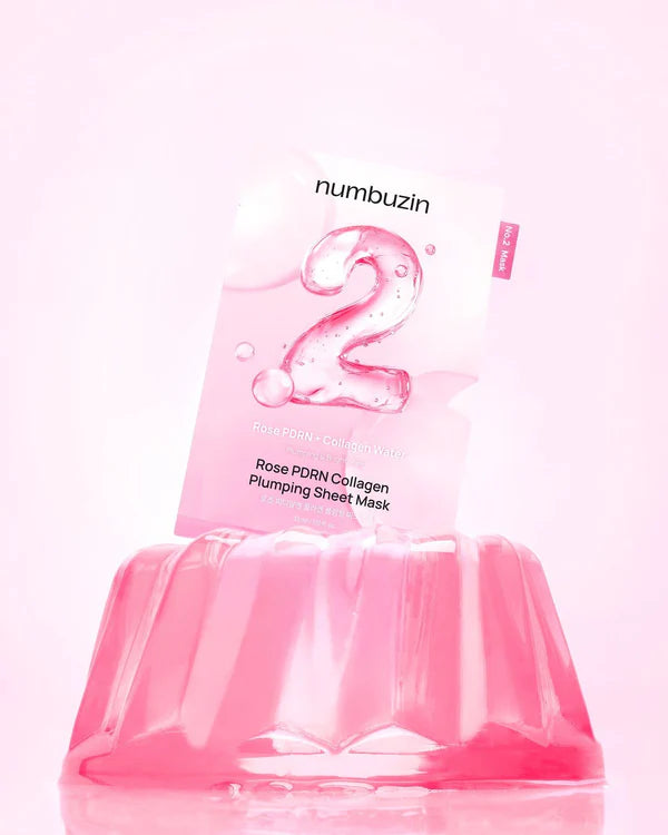 Numbuzin - No.2 Rose PDRN Collagen Plumping Mask Sheet - Makeup Stash Pakistan