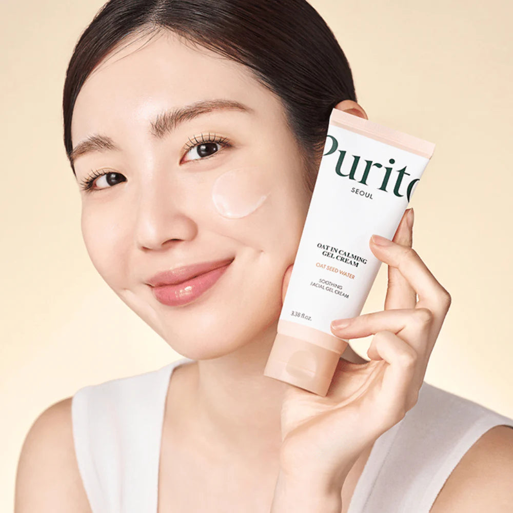 gel cream, calming gel moisturizer, oat skincare Korea, sensitive skin moisturizer, lightweight gel cream, Korean skincare moisturizer, soothing face cream, acne-prone skin moisturizer,l - Makeup Stash Pakistan
