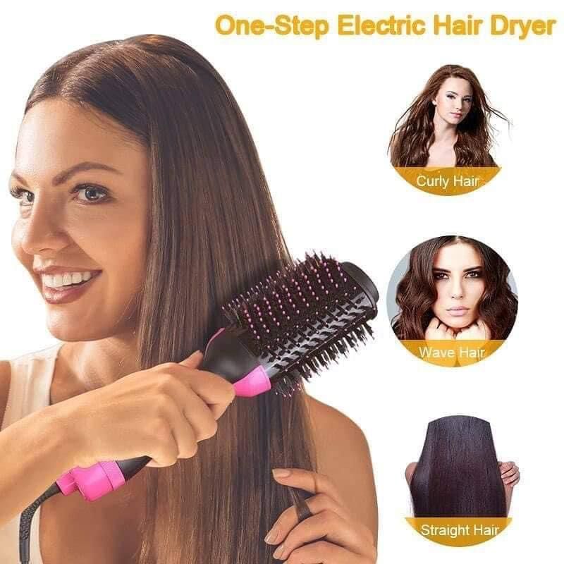 One Step Hot Air Brush Dryer and Straightener - Makeup Stash Pakistan