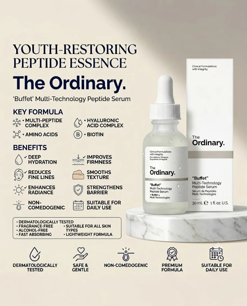 The Ordinary Buffet Multi Technology Peptide Serum 30 ML