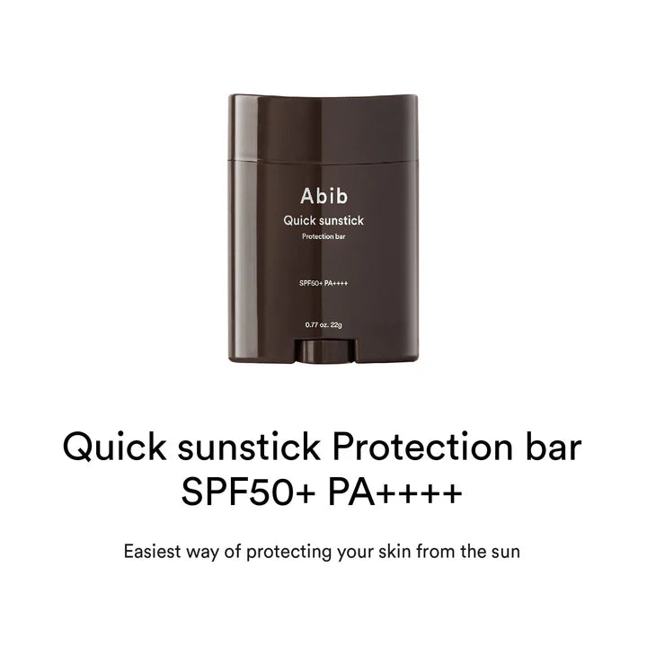 Abib Quick Sunstick SPF50+ PA++++ 22g – Lightweight & Matte Sunscreen Stick