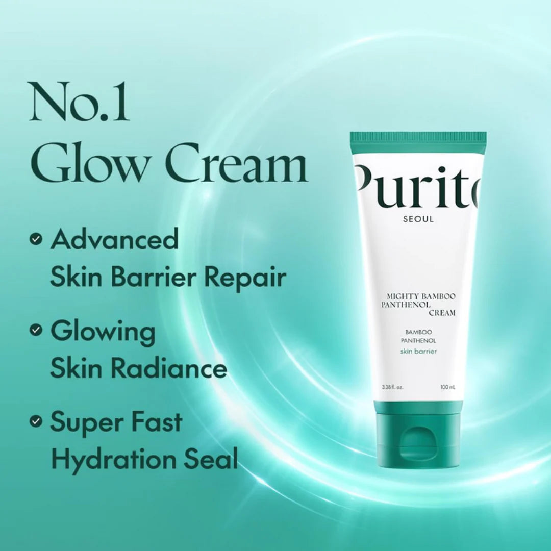 Dry skin repair cream, Korean skincare moisturizer, Purito cream original, soothing face cream, bamboo cream moisturizer, barrier repair cream Korea, hydrating face cream - Makeup Stash Pakistan