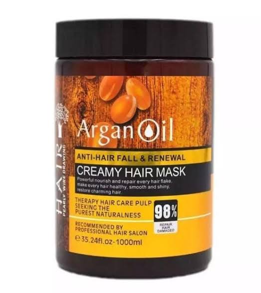 Pearly Wire Drawing Argan Oil Hair Mask - Makeup Stash Pakistan