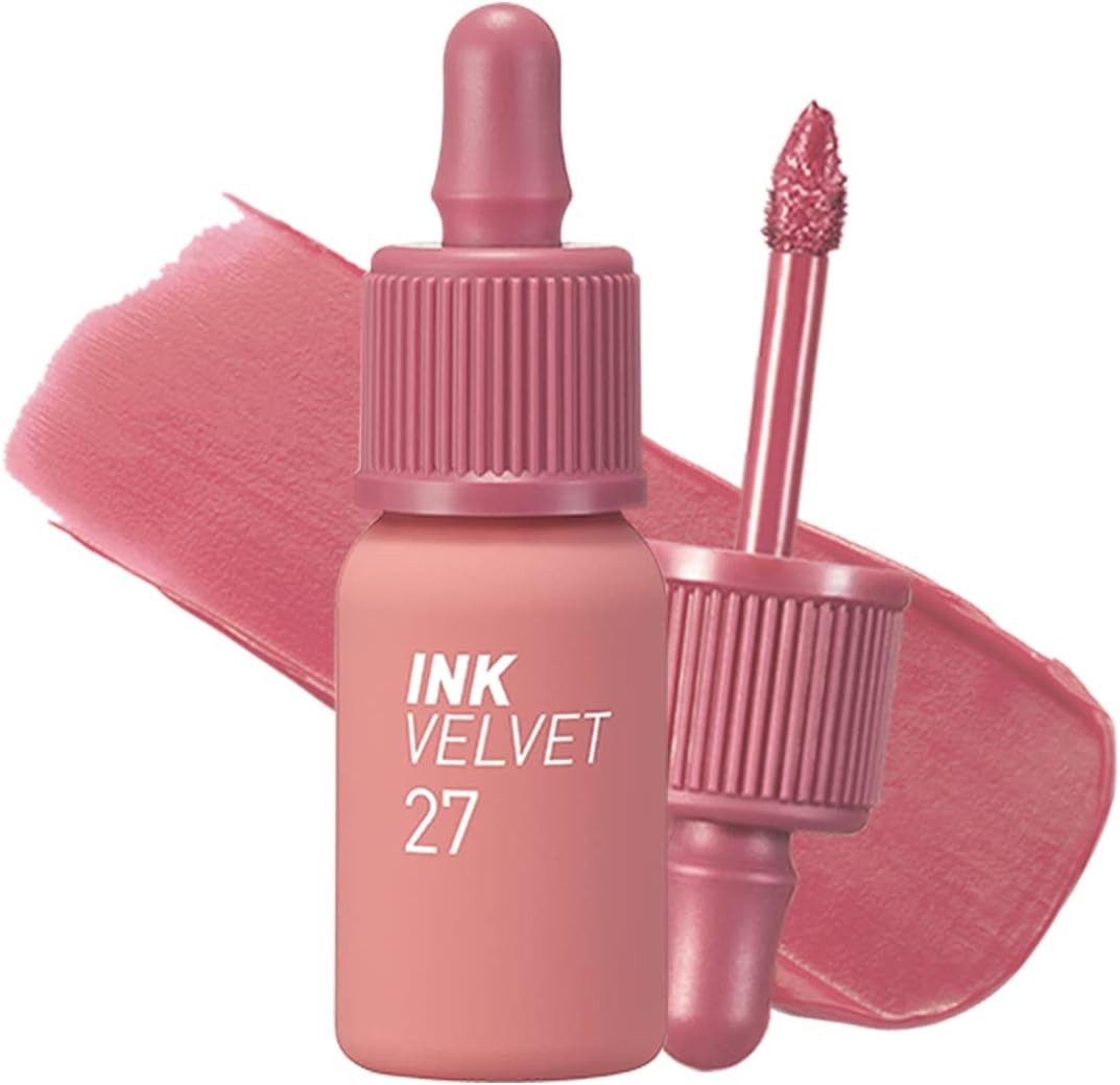 velvet lip stain, K-beauty makeup, Natural lip color, Soft matte lips, Gradient lips, Soft Matte, Pink Nude Lip Tint - Makeup Stash Pakistan