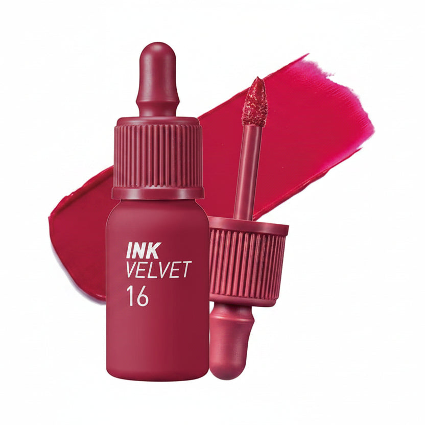 Heart Fuchsia Pink, Korean lip tint, matte lip tint, long lasting lip tint, fuchsia lipstick, pink lip tint, K-beauty makeup, velvet lip tint -  Makeup Stash Pakistan