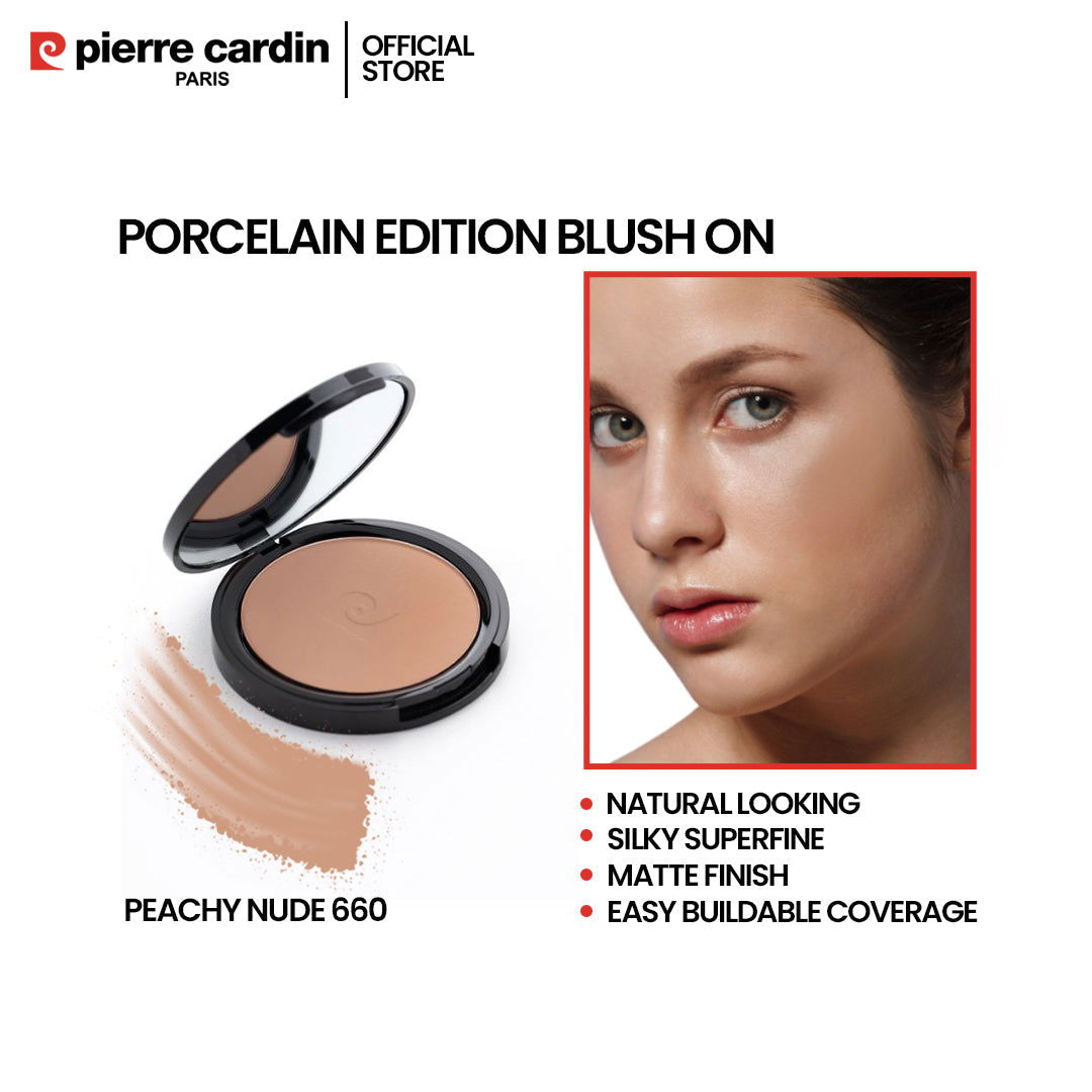 Pierre Cardin Paris Porcelain Edition Blush On Peachy Nude 660 - Makeup Stash Pakistan