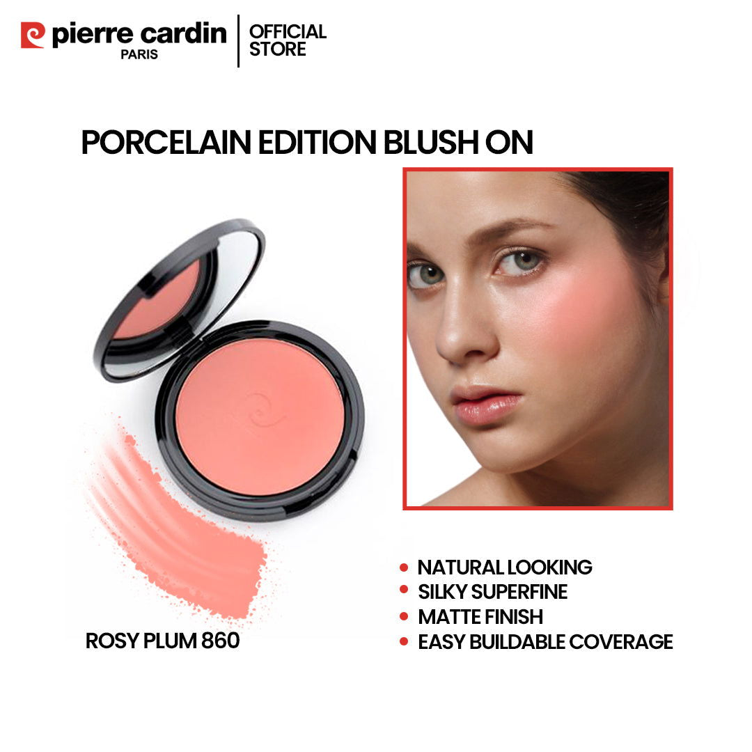 Pierre Cardin Paris Porcelain Edition Blush On Rosy Plum 860 - Makeup Stash Pakistan