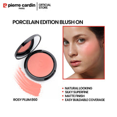 Pierre Cardin Paris Porcelain Edition Blush On Rosy Plum 860 - Makeup Stash Pakistan