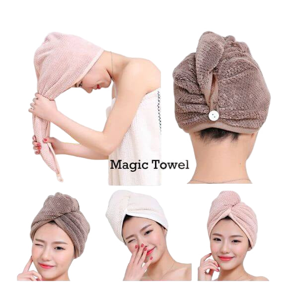 Microfiber Hair Drying Cap – Quick-Dry, Soft & Absorbent Towel Wrap for All Hair Types
