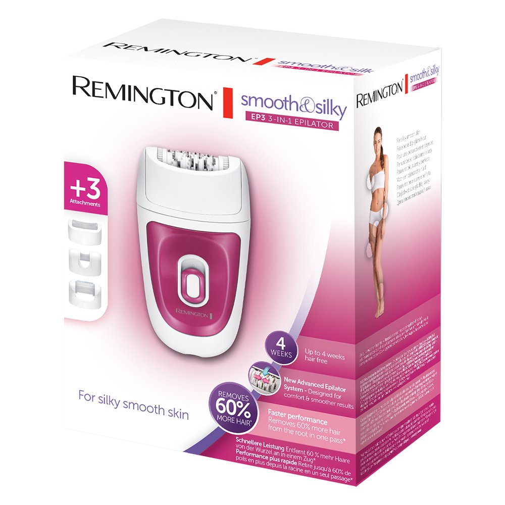 Remington Smooth &amp; Silky 3-in-1 Epilator EP7300 - Makeup Stash Pakistan