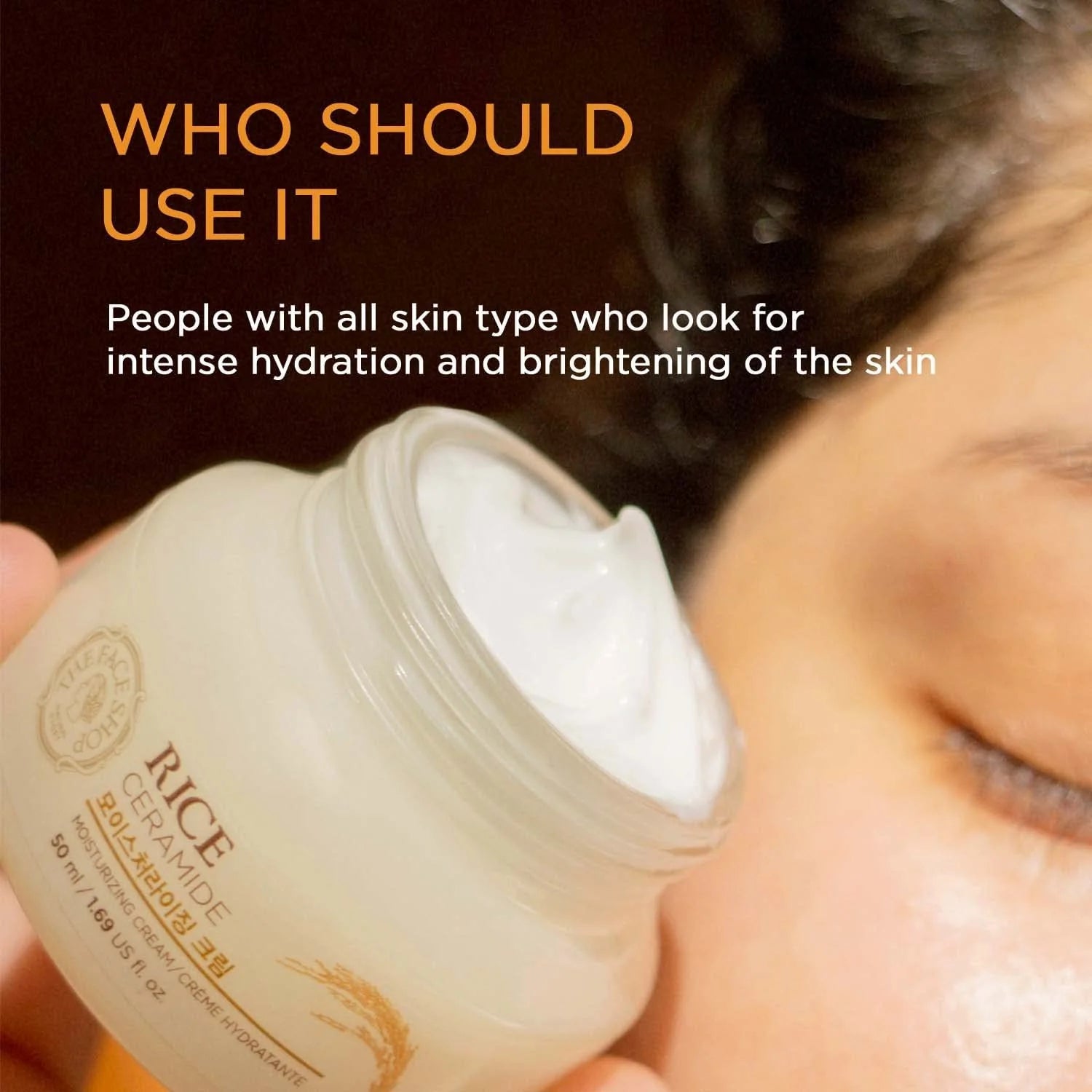 The Face Shop - Rice Ceramide Moisturizing Cream 50ml - Makeup Stash Pakistan