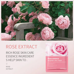 BIOAQUA Rose Essence Brighten Skin Mask 25g-Makeup Stash Pakistan