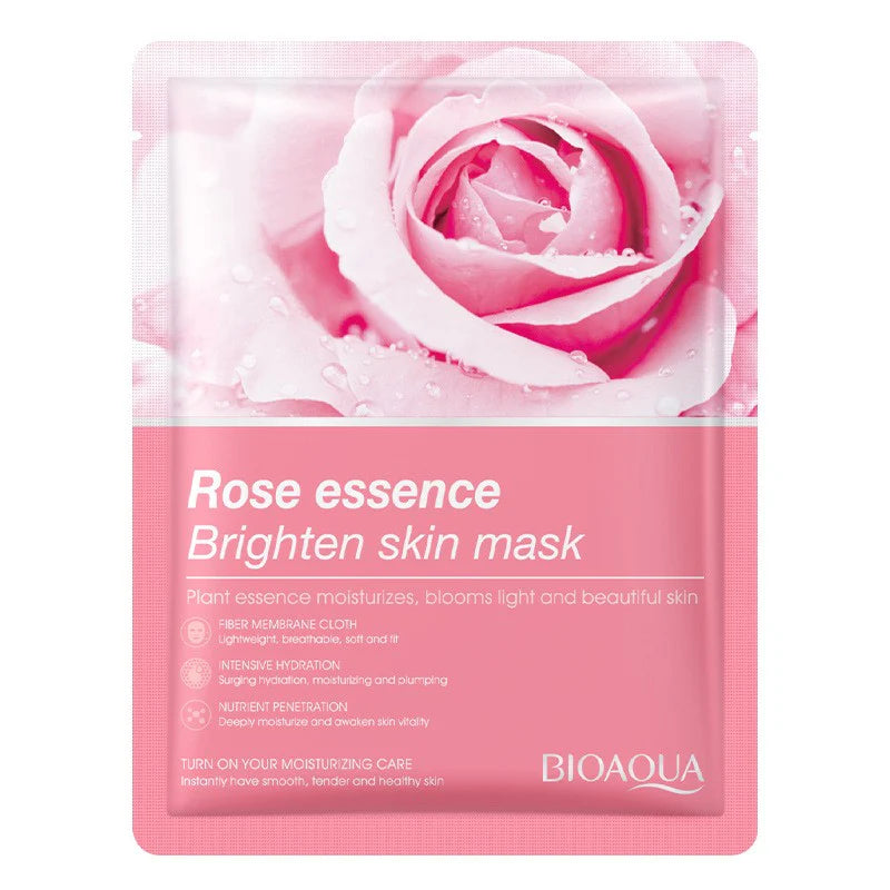 BIOAQUA Rose Essence Brighten Skin Mask 25g-Makeup Stash Pakistan