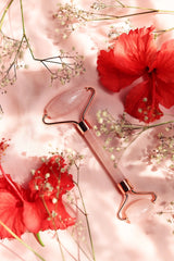 Rose Quartz Facial Roller SkinDeep - Makeup Stash Pakistan