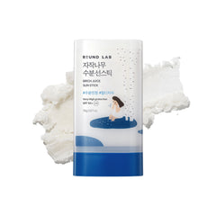Birch Juice sunscreen stick, Korean sun stick SPF50, invisible sunscreen stick, hydrating sun stick, K-beauty sunscreen, portable sunscreen stick, no white cast SPF, sunscreen for reapplication, Round Lab Birch SPF stick - Makeup Stash Pakistan