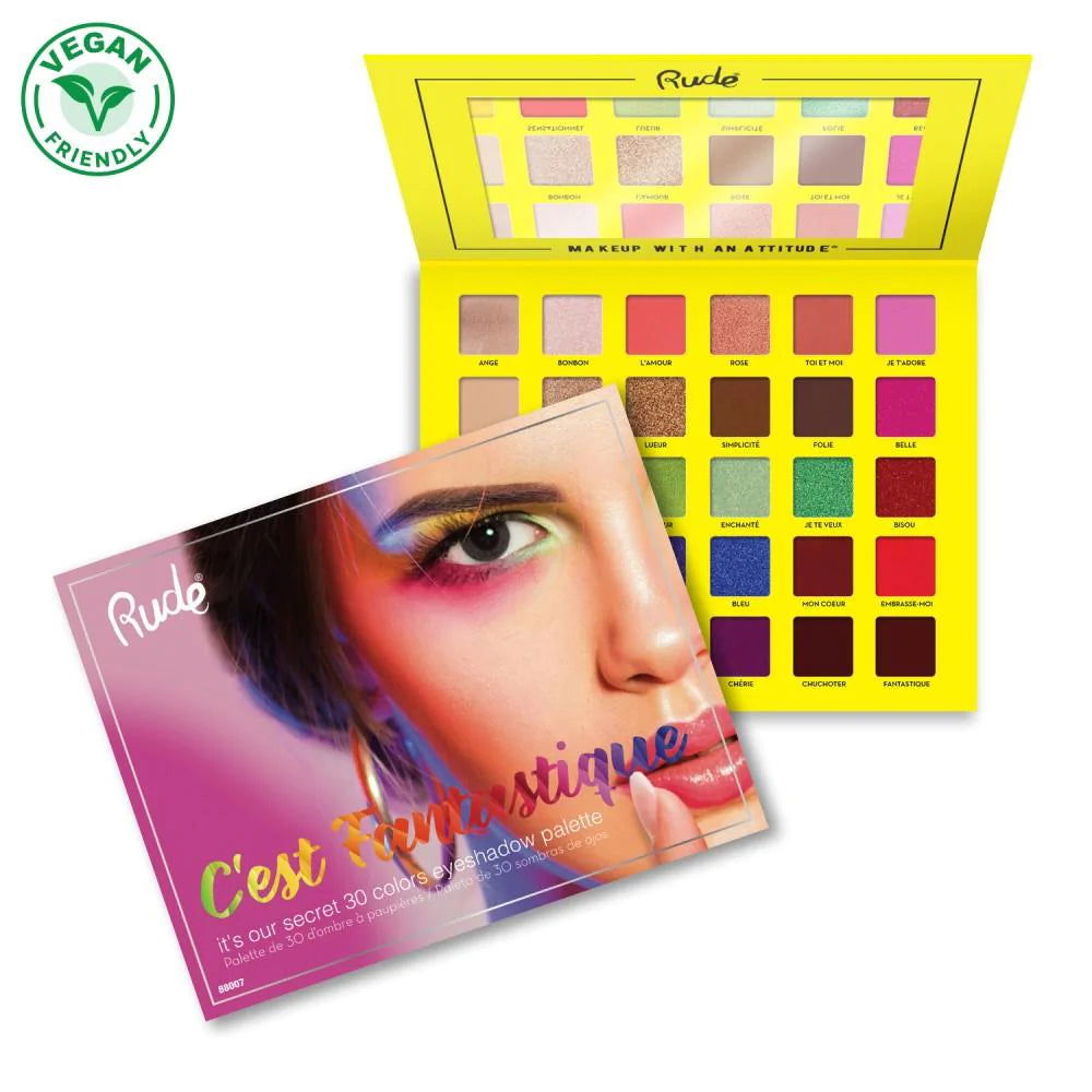 Rude C'est Fantastique 30 Eyeshadow Palette - Makeup Stash Pakistan