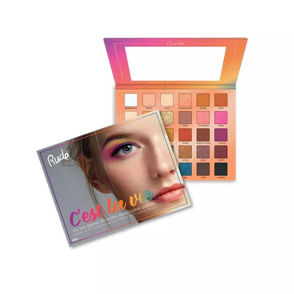 Rude C'est La Vie - 30 Eyeshadow Palette - Makeup Stash Pakistan