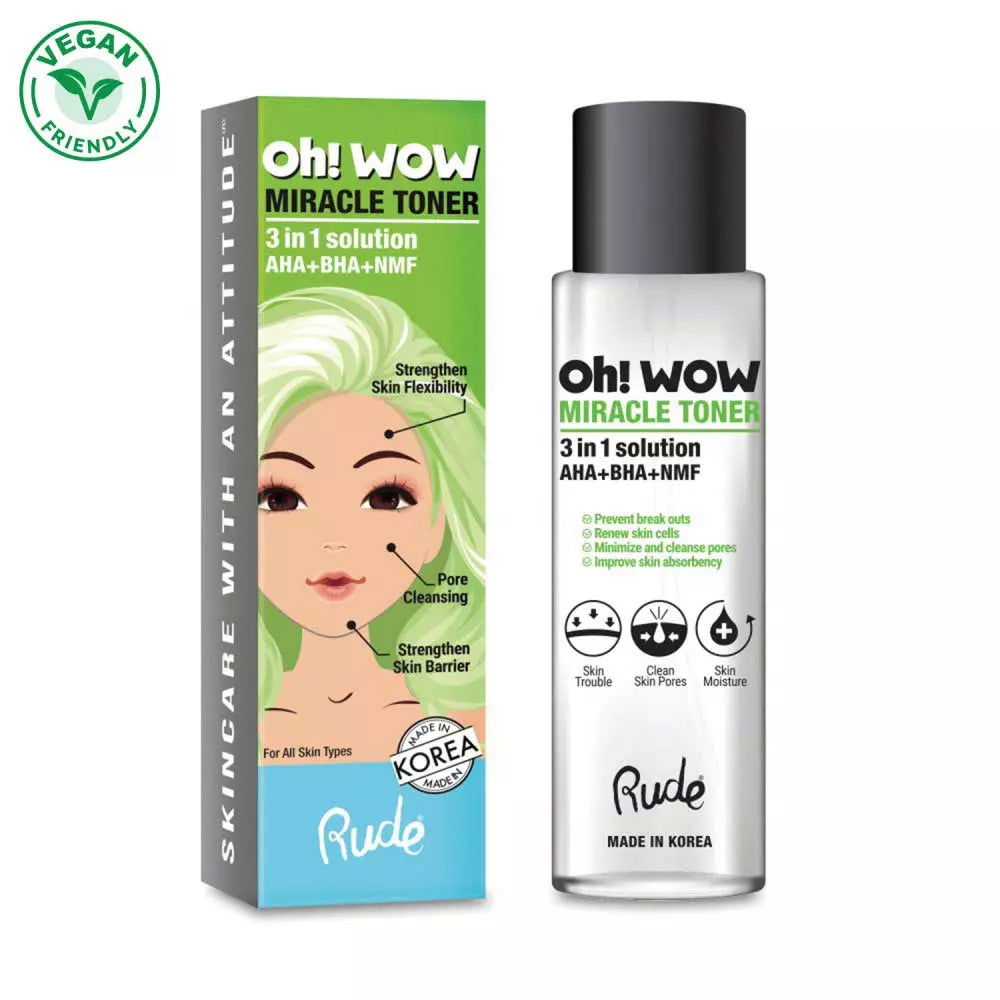 Rude Oh Wow! Miracle Toner - Makeup Stash Pakistan