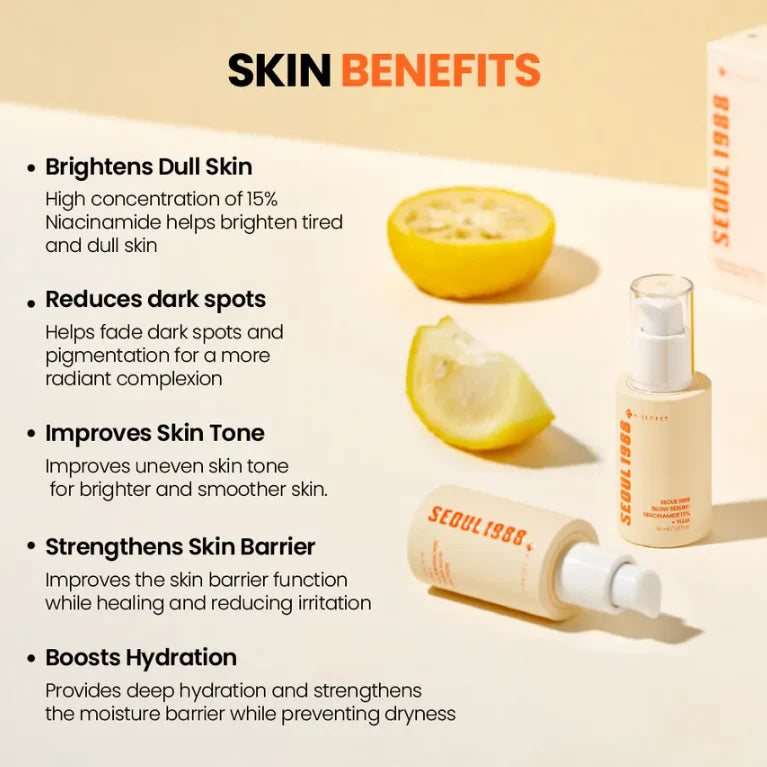 K-Secret - Seoul 1988 Capsule Serum: Niacinamide 5%+Yuja 30ml - Makeup Stash Pakistan