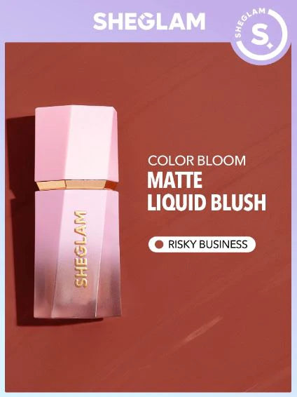 Sheglam Color Bloom Liquid Blushe Risky business | Makeupstash Pakistan