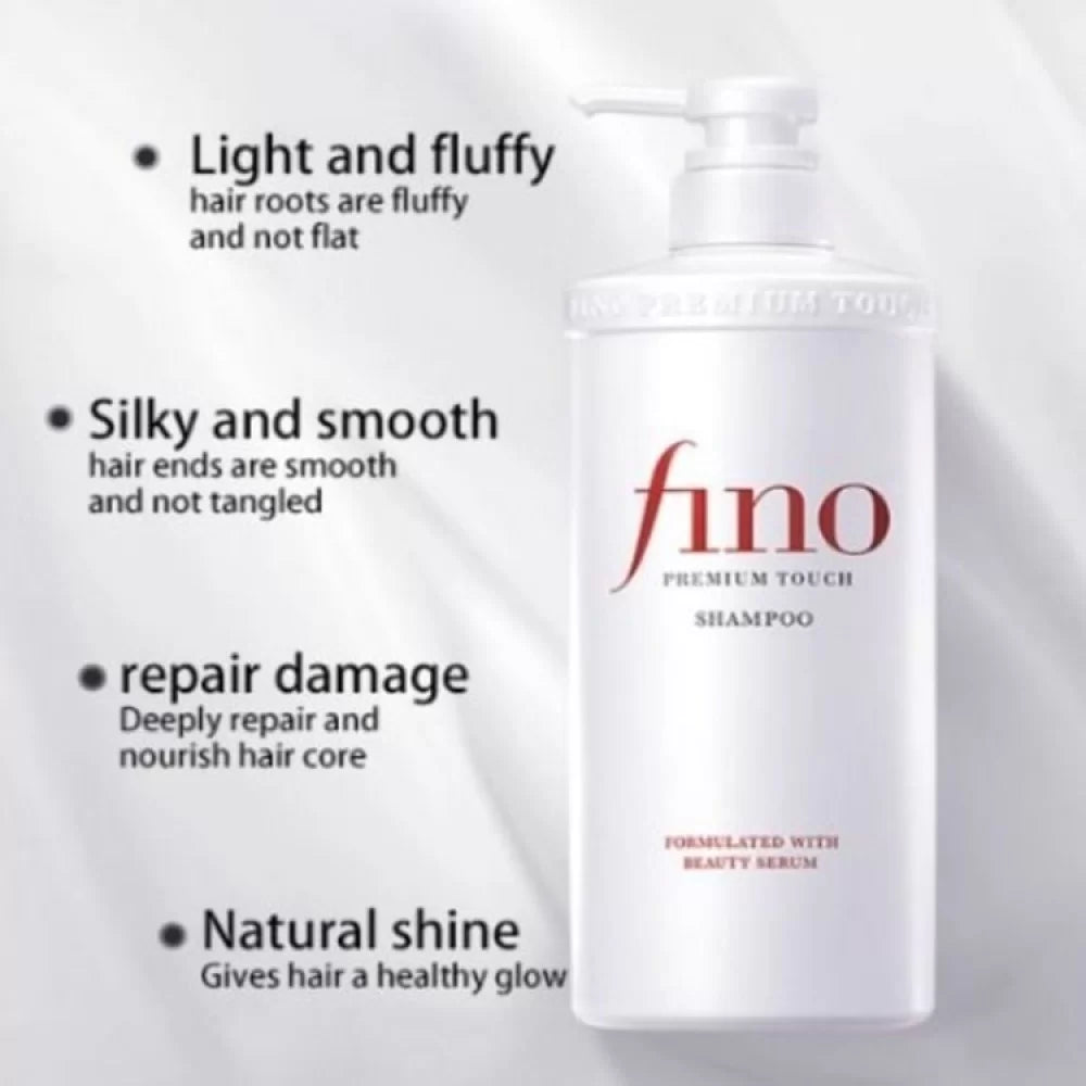 Fino Premium Touch Conditioner, Fino Hair Care Set, Japanese Hair Care, Hair Repair Shampoo, Moisturizing Conditioner, Damaged Hair Treatment, Frizzy Hair Solution, Dry Hair Care, Hair Hydration, Smooth Hair Conditioner, Hair Strengthening Shampoo, Color Treated Hair Care, Shiseido Hair Products - Makeupstashpk
