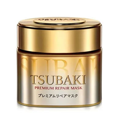 tsubaki premium repair mask, japanese hair treatment, damaged hair repair, camellia oil hair mask, deep conditioning hair mask, hair repair treatment, dry hair solution, shiny smooth hair, shiseido tsubaki 180g, intensive hair mask, frizz control treatment- Makeup Stash Pakistan