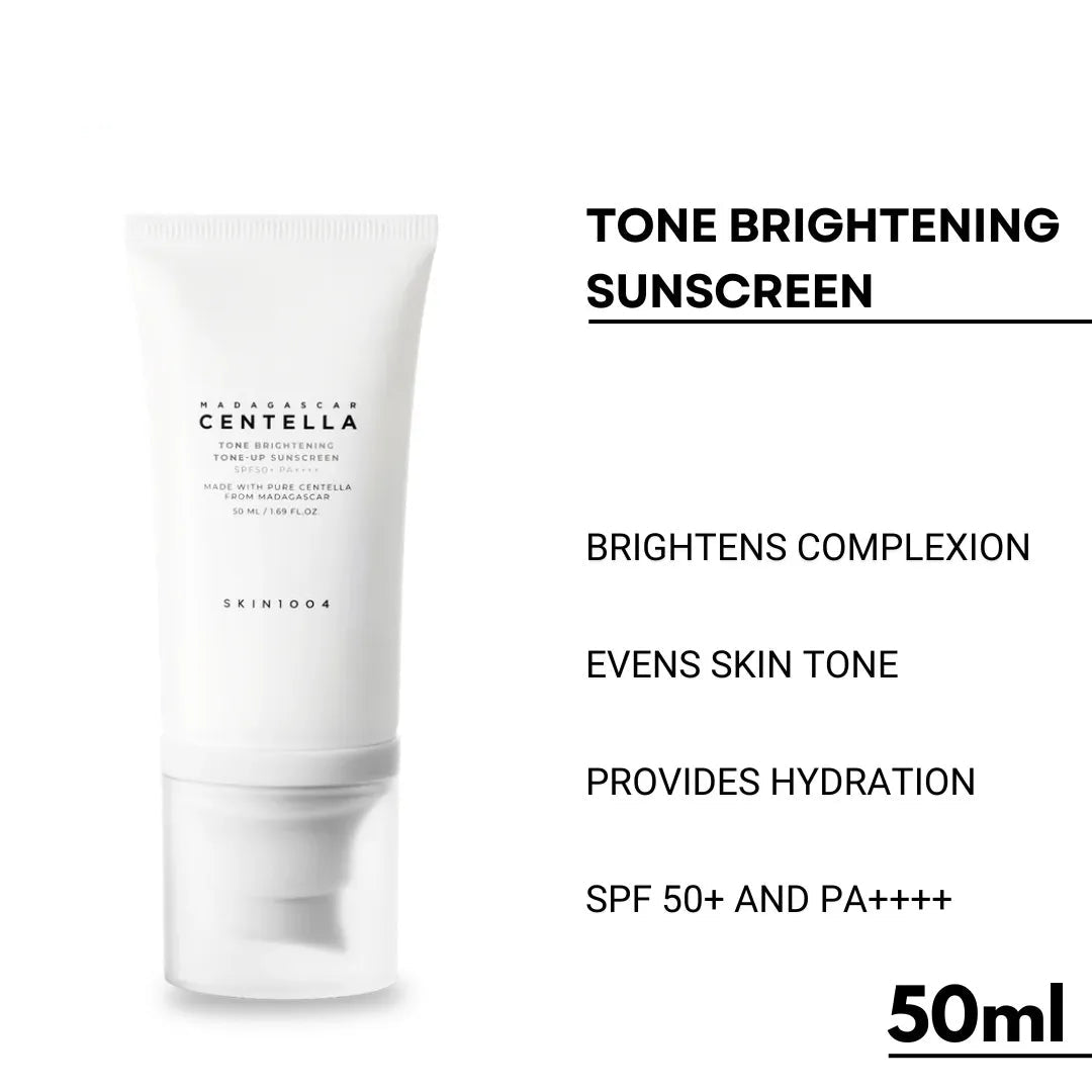 Skin1004 - Madagascar Centella Tone Brightening Tone-Up Sunscreen SPF50+ PA+++ 50ml - Makeup Stash Pakistan
