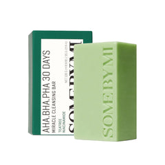 Some By Mi Cleansing Bar, AHA BHA PHA Soap, Korean Acne Soap, Acne Cleansing Bar, Korean Skincare Pakistan, Tea Tree Cleansing Soap, Oily Skin Soap, Acne Prone Skin Care, -Makeup Stash Pakistan
