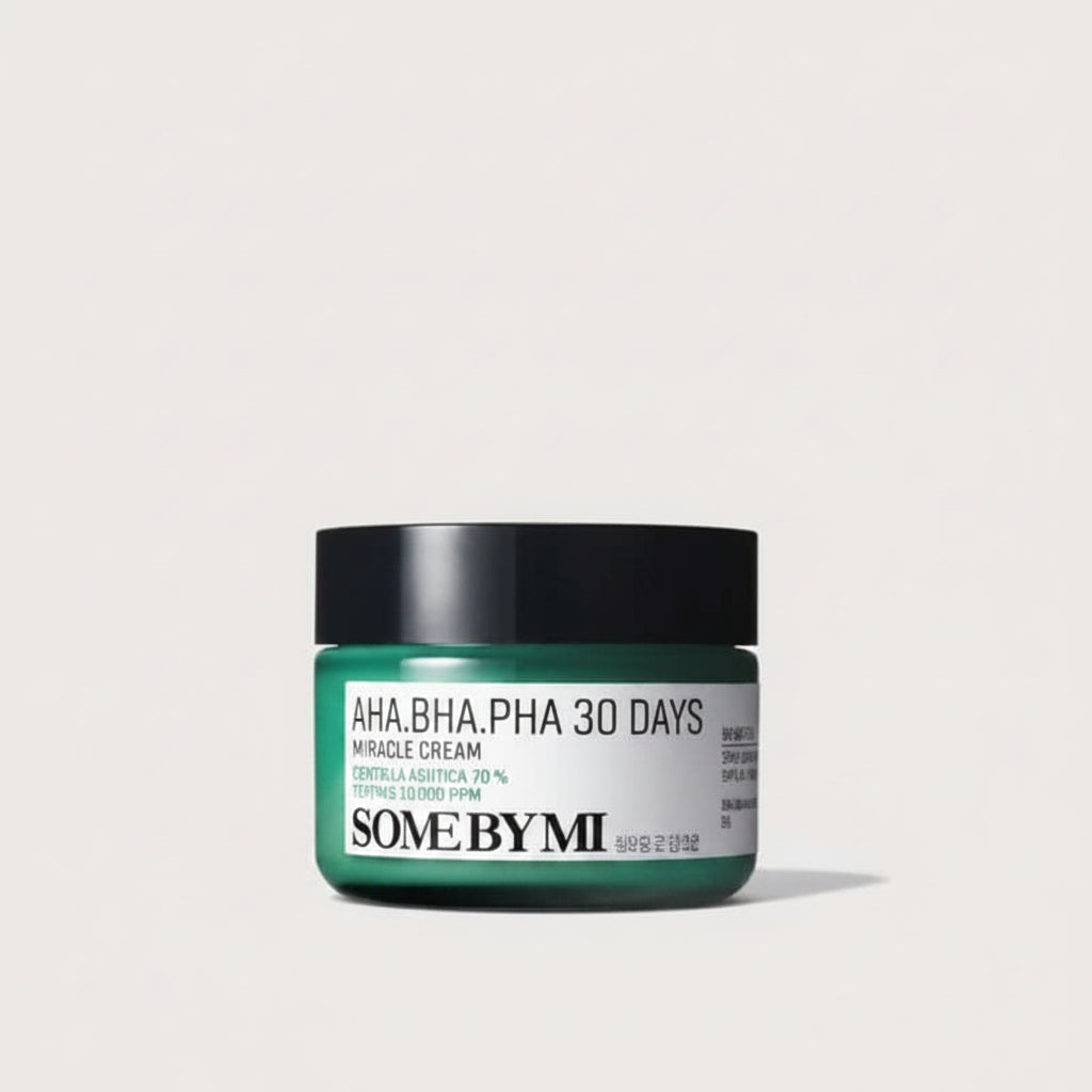 Some By Mi Miracle Cream, AHA BHA PHA Cream, Korean Acne Cream, Acne Moisturizer,ea Tree Cream, Oily Skin Moisturizer, Acne Prone Skin Care, Some By Mi Pakistan, Korean Beauty Products, Gel Cream Moisturizer, Sensitive Skin Cream, Pore Care Cream, Lightweight Face Cream - Makeup Stash Pakistan
