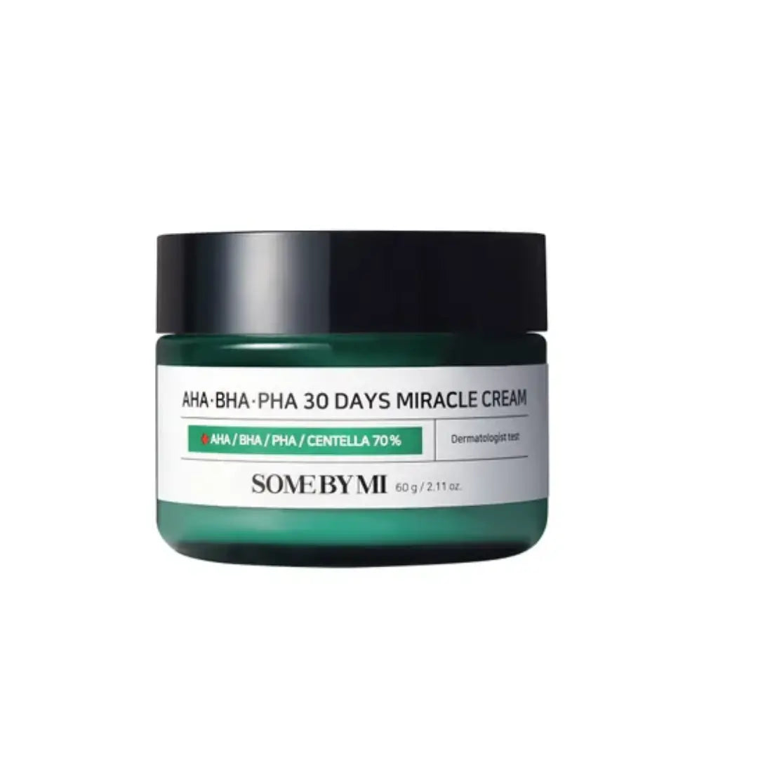 Some By Mi Miracle Cream, AHA BHA PHA Cream, Korean Acne Cream, Acne Moisturizer, Korean Skincare Pakistan, Tea Tree Cream, Oily Skin Moisturizer, Acne Prone Skin Care - Makeup Stash Pakistan