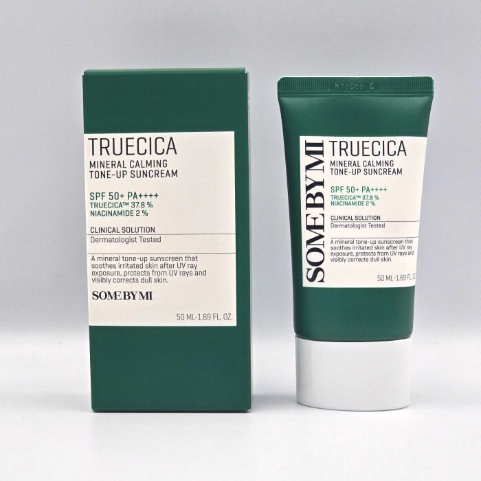 Tone Up Suncream, Korean Mineral Sunscreen, Truecica Sunscreen, Korean Skincare Pakistan, Brightening Sunscreen, Sensitive Skin SPF, Some By Mi Pakistan, Tone Up Cream SPF, Mineral UV Protection, Centella Sunscreen,  - Makeup Stash Pakistan
