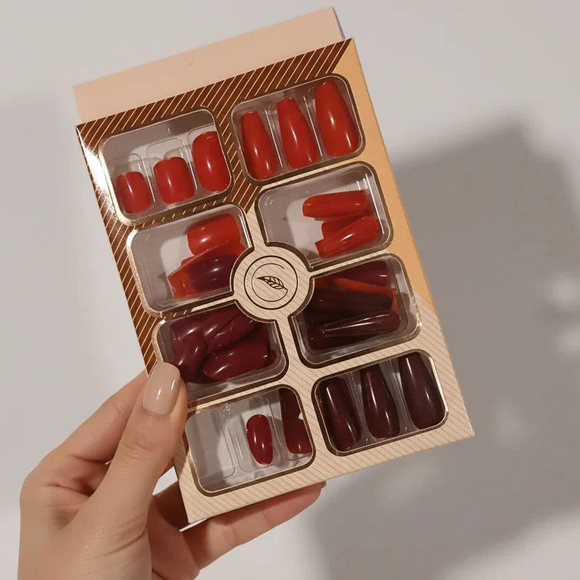 tick On Nails, Press-On Nails, Dip Color Nails, Nail Art Set, Easy Manicure, Salon-Quality Nails, Reusable Stick On Nails, Home Manicure, Nail Colors Set, Trendy Nail Designs , Makeupstashpk