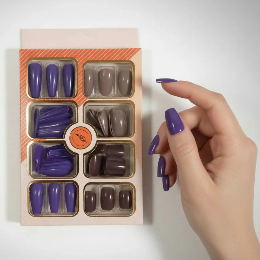 Stick On Nails, Press-On Nails, Dip Color Nails, Nail Art Set, Easy Manicure, Salon-Quality Nails, Reusable Stick On Nails, Home Manicure, Nail Colors Set, Trendy Nail Designs , Makeupstashpk