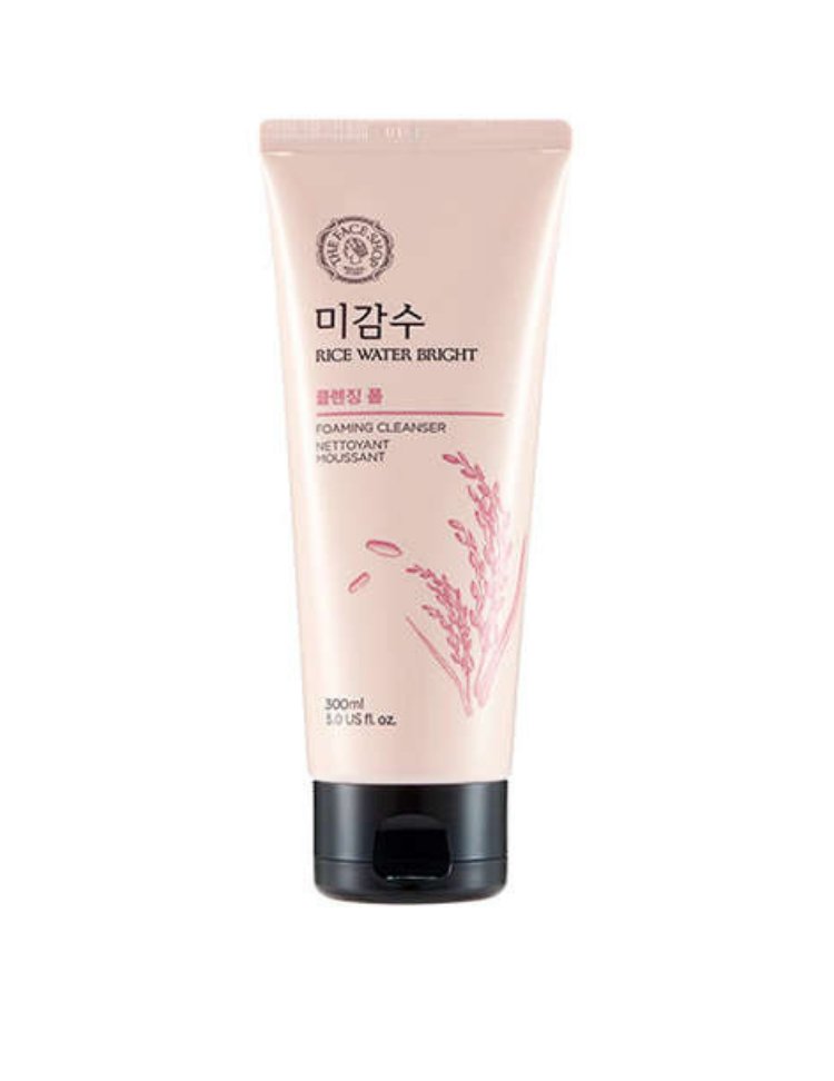 The Face Shop Rice Water Bright Facial Foaming Cleanser 150 ML - Makeup Stash Pakistan