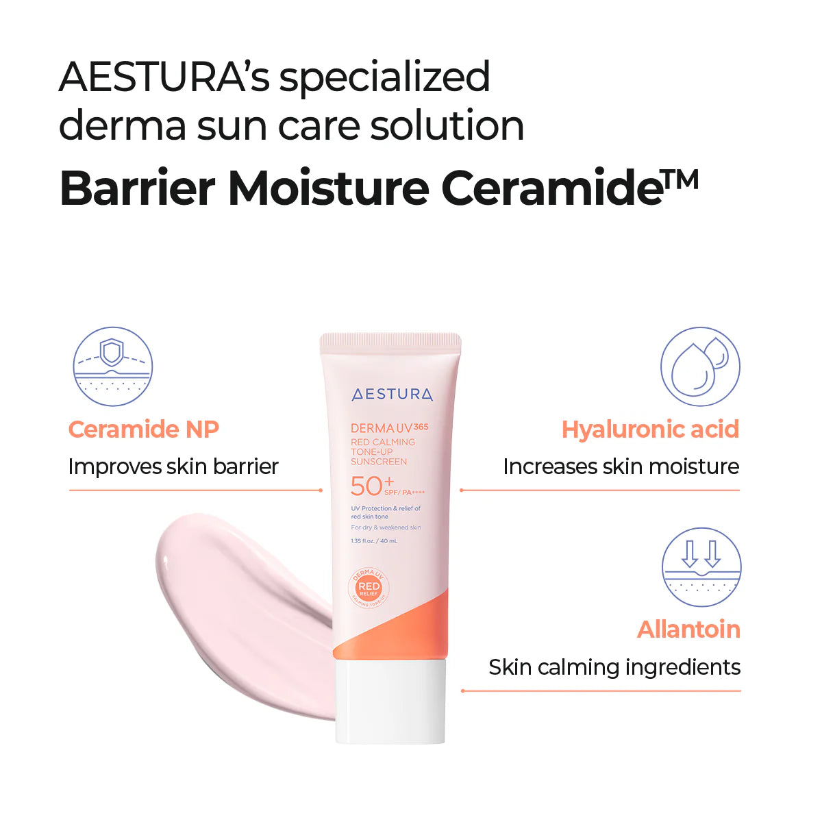 Aestura - Derma UV365 Red Calming Tone-Up Sunscreen 10ml - Makeup Stash Pakistan