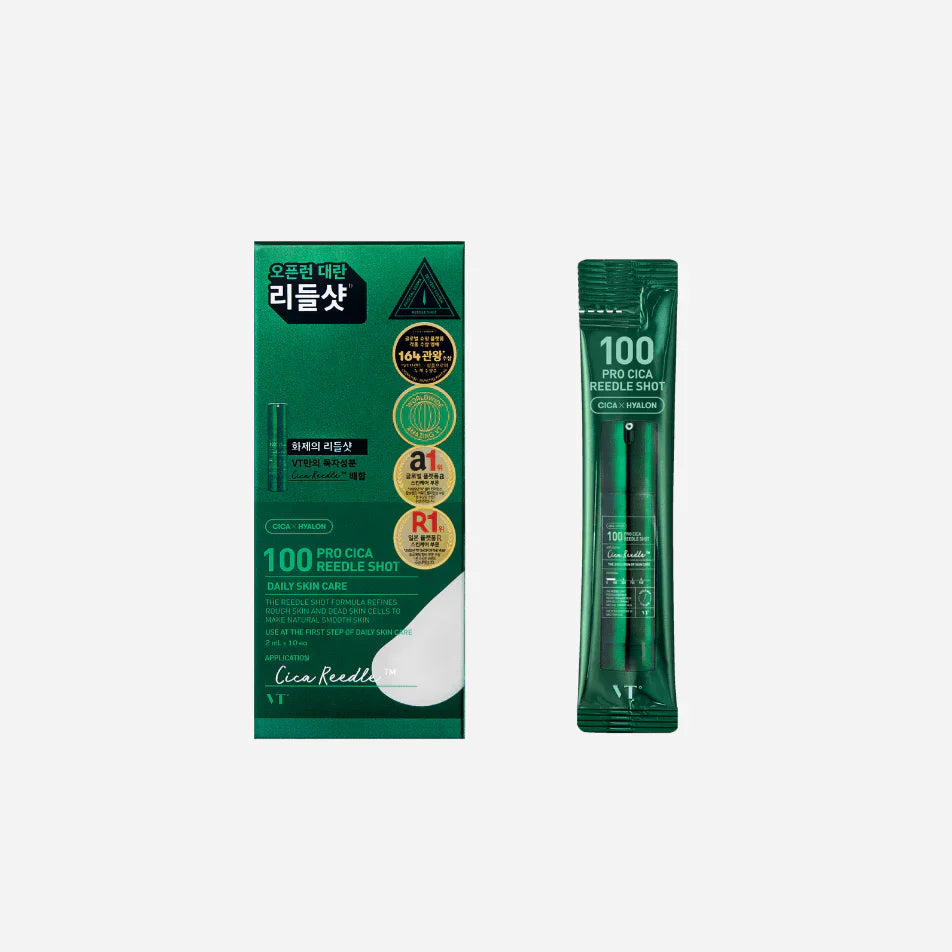 VT - Reedle Shot  Pro Cica 100 Stick 2ml (10ea)-Makeup Stash Pakistan