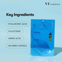 VT Cosmetics -  Hydrop Reedle Shot 100hL 2 Step Hydrogel Mask Sheet-Makeup Stash Pakistan
