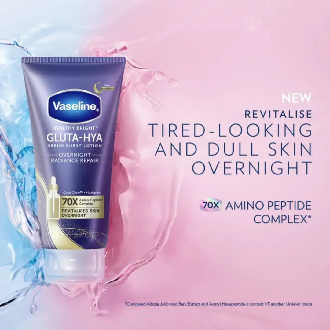 Brightening Night Body Lotion, serum burst lotion vaseline, glowing skin overnight lotion,gluta glow lotion, night repair body lotion, vaseline skincare, Makeup Stash Pakistan