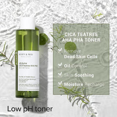 Mary & May - Cica Tea Tree AHA PHA blemish Toner 30ml - Makeup Stash Pakistan
