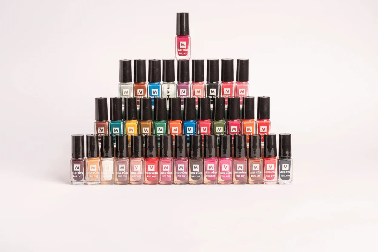 colorful nail , temporary nail , easy remove nail polish , nail paint set , peel off , Makeupstashpk