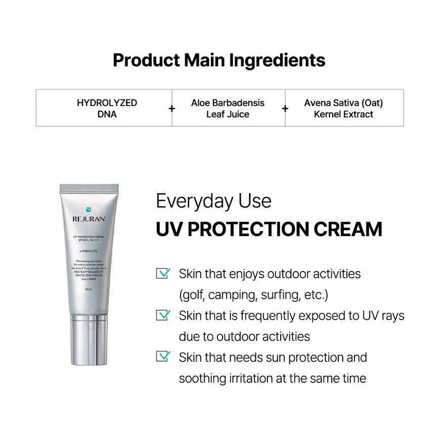 PDRN Cream, UV Protection Cream, Korean Sunscreen, Skin Repair Sunscreen, Anti Aging Sunscreen, Lightweight Sunscreen, No White Cast SPF, Daily Sunblock, Barrier Repair Sunscreen - Makeup Stash Pakistan