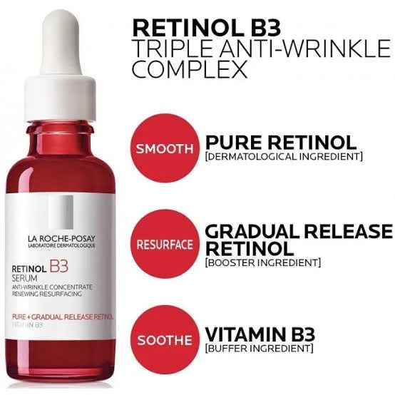 La Roche-Posay Retinol B3 Serum 30ml – Anti-Aging Serum for Wrinkles, Fine Lines & Skin Renewal