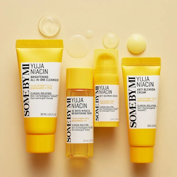 Some By Mi - Yuja Niacin Anti Blemish Strater Kit (4 items)-Makeup Stash Pakistan
