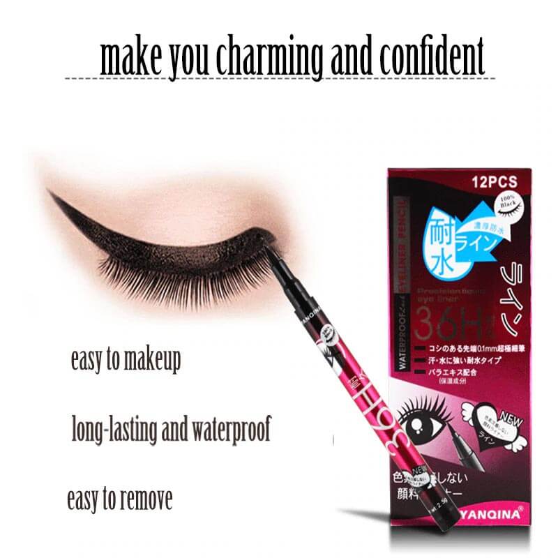 Yanqina 36 Hours Waterproof eyeliner - Makeup Stash Pakistan