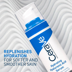 CeraVe Hydrating Serum, Hyaluronic Acid Face Serum, Ceramide Serum, Vitamin B5 Serum, Fragrance Free Serum, Hydrating Skincare, Dermatologist Recommended Serum, Dry Skin Serum, Moisturizing Face Serum , Makeupstashpk