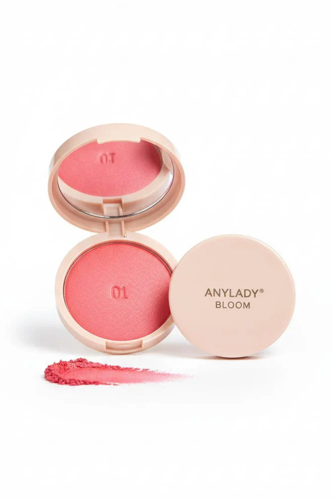 AnyLady Baked Blusher Boom – Silky Radiant Baked Powder Blush (4 Stunning Shades)