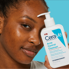 cerave acne control cleanser, salicylic acid face wash, acne face wash Pakistan, cerave Pakistan, oily skin cleanser, pore cleansing face wash, acne treatment cleanser, niacinamide cleanser, fragrance free cleanser, dermatologist cleanser, cerave salicylic acid cleanser - Makeup Stash Pakistan
