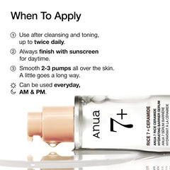 Anua 7+ Rice Ceramide Hydrating Barrier Serum 50ml – Deep Moisture & Skin Barrier Repair