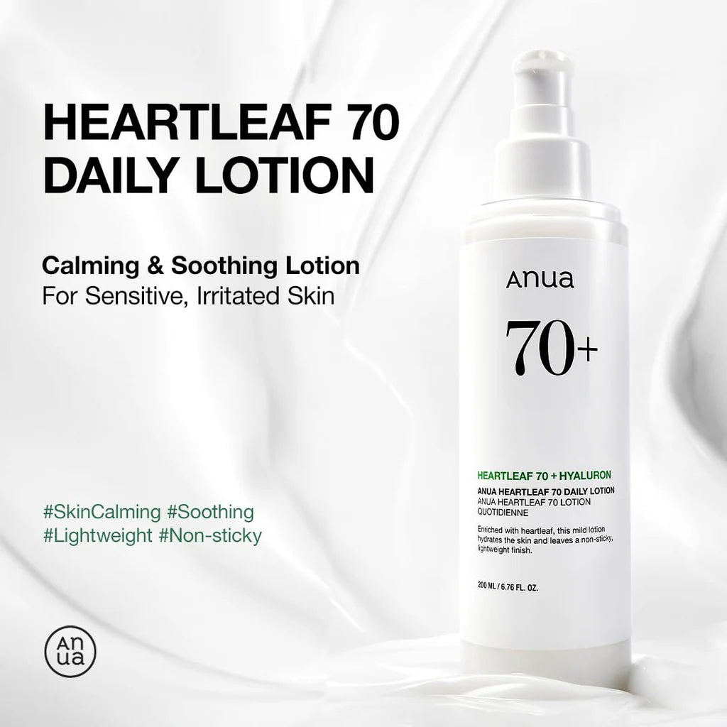 Anua Heartleaf 70% Daily Lotion 200ml -  Makeup Stash Pakistan